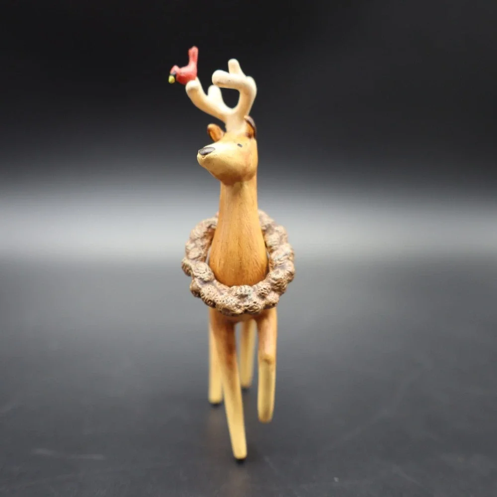 2007 Exclusive Hallmark Peaceful Animals VIP Gift Keepsake Ornament Deer & Bird